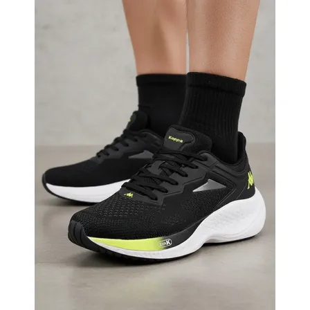 Tênis Kappa Pulse Evo Masculino Feminino Preto-amarelo Limão 43