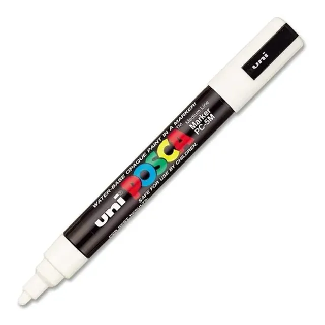 Marcador De Uni Posca Pc-5m Pintura Acrilica Blanca