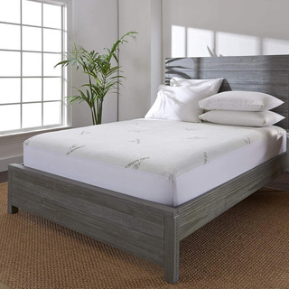 Protector De Colchón Queen De Pure Bamboo, Impermeable, Visi Protector De Colchón Queen De Pure Bamboo, Impermeable, Visi