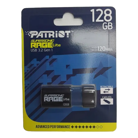 Patriot Ss Rage Lite 128gb High Performance Usb 3.2 Gen 1