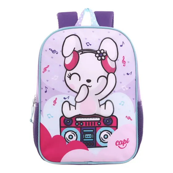 Morral Bolso Escolar Mediano Para Niña - Lily Capi Kids