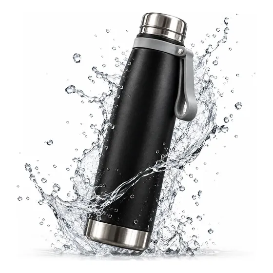 Garrafa Térmica Inox 1l Squeeze Academia 12h Frio/quente