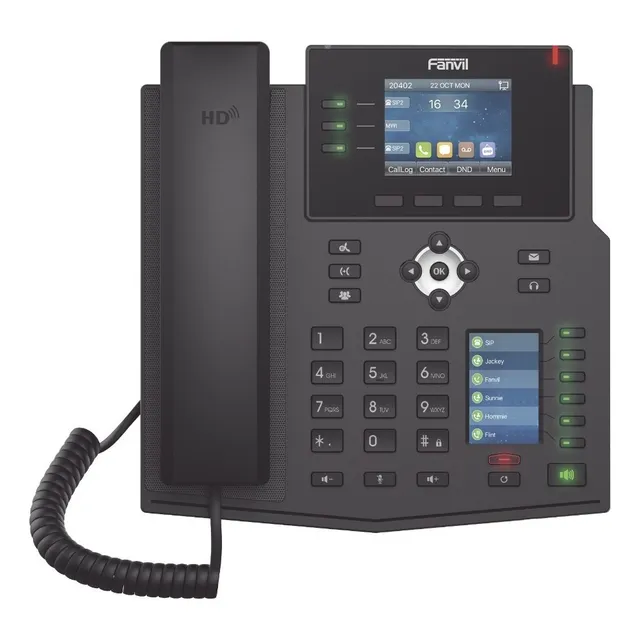 Telefono Ip X4 Lcd Color 4 Lineas 2 Pantallas  Marca Fanvil