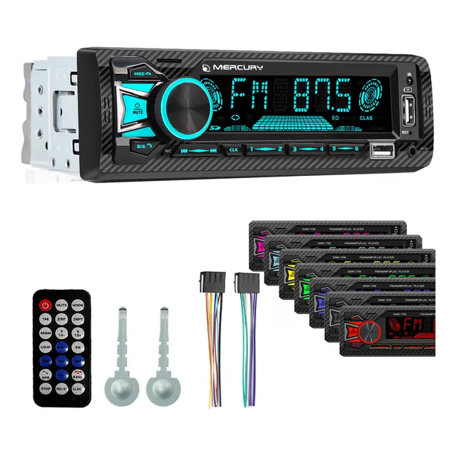 Estereo Auto Rgb Usb Bluetooth Fm Am Salida 3 Pre Out Sub