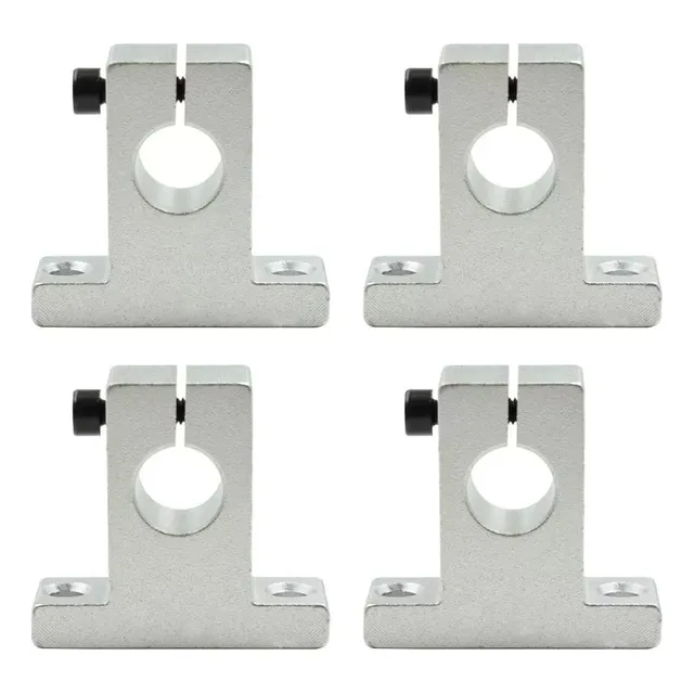 Kit 4 Suporte Para Eixo Linear Sk 25mm - Sk25 Mancal Fixo