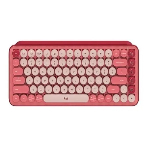 Teclado bluetooth Logitech QWERTY Logitech Brown inglés US color heartbreaker