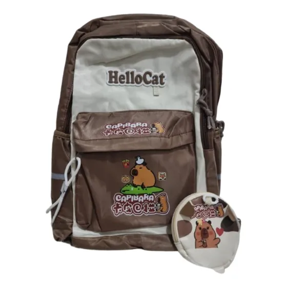 Mochilas Capibara Marrón Liso