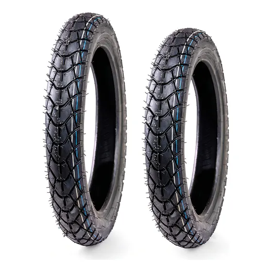 Juego Cubiertas Moto 2.50-17 + 80/100-14