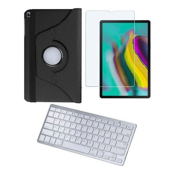 Capa Giratória Samsung Tab S5e 10.5 T725+película+teclado