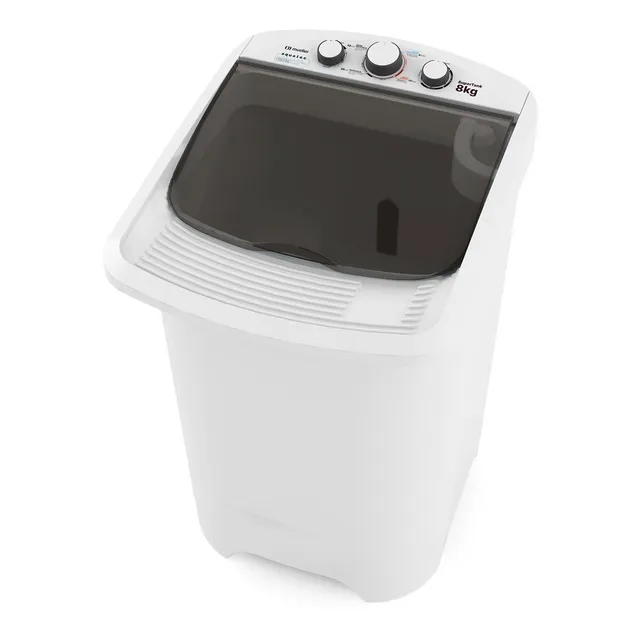 Tanquinho de Lavar Roupa Mueller Supertank 8 kg com esfregador Aquatec Não Transborda 220V