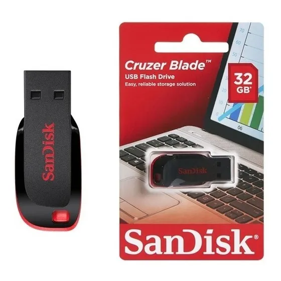 Pendrive 32gb Sandisk Usb 2.0 Flash Drive Cz50 Nuevo Blister