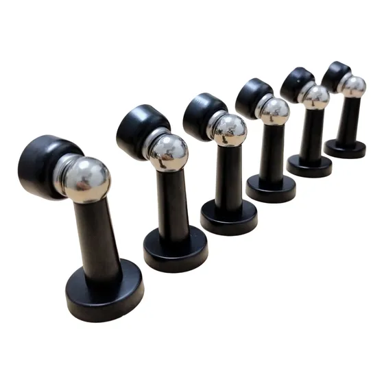 Tope Puerta Magnetico X 6 Uds Negro Tranca Con Iman