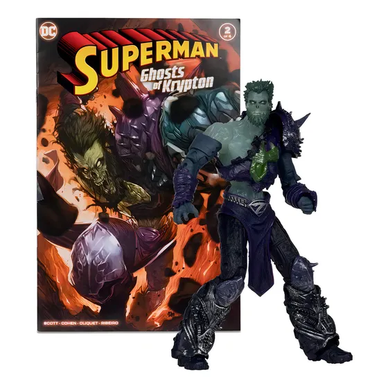 Ghost Of Zod Dc Page Punchers Superman Wave 5 Action Figure With Comic Book Libro Coleccion Muñeco Para Niños Chicos Juguete Figura De Accion Articulada Diseño Premium Coleccionable Serie Animada