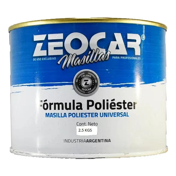 Masilla Zeocar Poliester 2.5 Kgs Con Catalizador