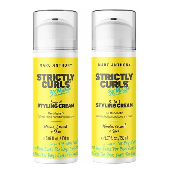 2 Pack Ma Strictly Curls 3x Moisture 3-in-1 Styling Cream