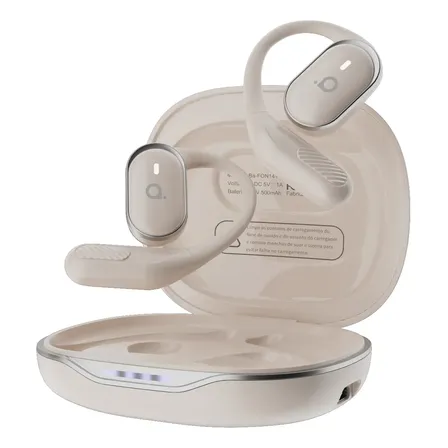 Basike Fone De Ouvido Bluetooth Esportivo Tws Branco Moderno - Fones Com Conexão Rápida, 60h Bateria, Ipx5 À Prova D'água Para Academia, Corrida, Treinos