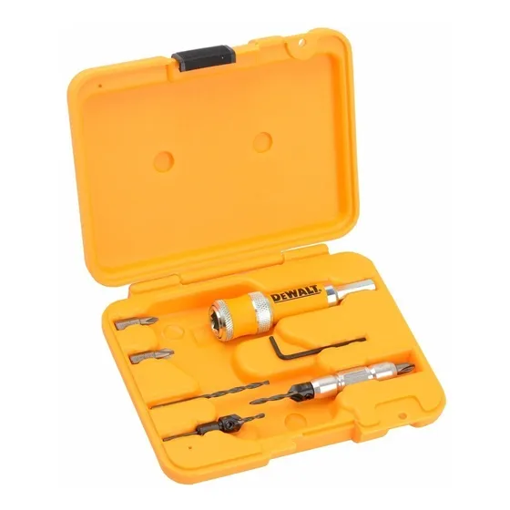 Kit Escariador Dw2730 Para Furar E Parafusar  8 Peças Dewalt