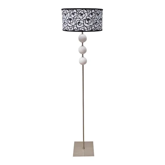 Lampara De Pie 3 Esferas Living Moderno 1.60mtr Lampdesign