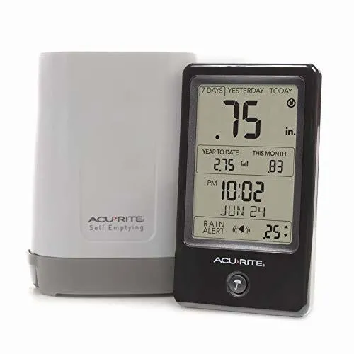 Medidor De Lluvia Inalámbrico Acurite 02446m, Pantalla