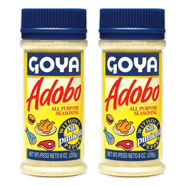 2 Sazonadores Adobo Sin Pimienta Goya 226g