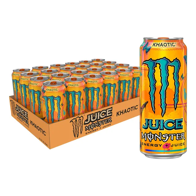 Bebida Energética Monster Energy Juice Khaotic 24 Latas 16 O