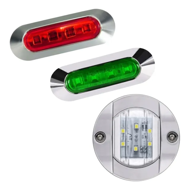 Kit Luces Led De Navegacion Semirrigido Lancha Barco Led