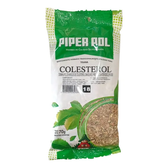 Colesterol Hierbas Medicinal Tisana Nro 18 Piper Pol
