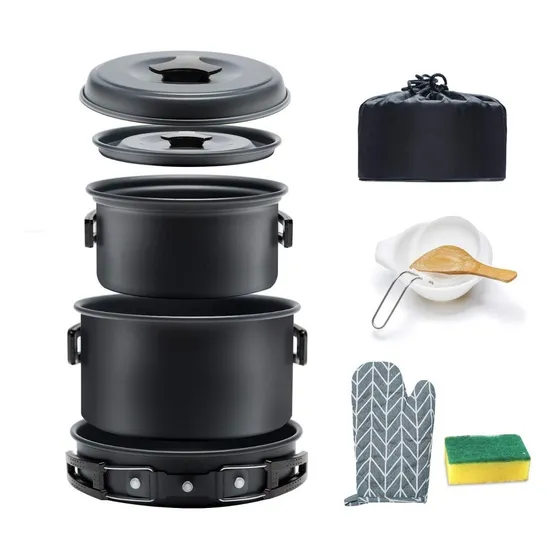 Juego De Ollas Para Camping