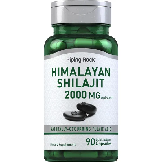 Shilajit 2000 Mg | 90 Caps | Piping Rock | Acido Fulvico Del Himalaya