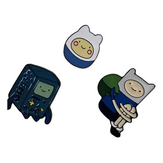 Hora De Aventura, Finn Y Bmo, Pin, Pines 3 Pzas. Hora De Aventura, Finn Y Bmo, Pin, Pines 3 Pzas.
