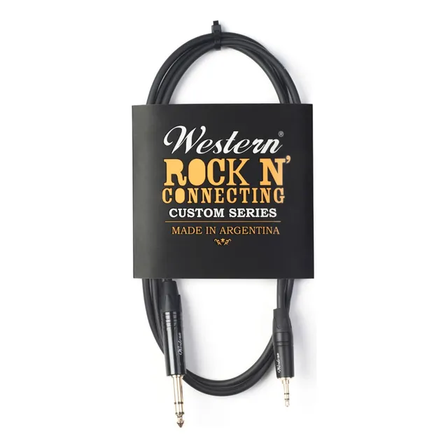 Cable Western Mini Plug 3 Mts St 3.5mm-plug Trs 1/4 5mm