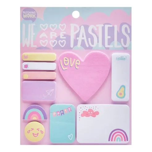 Set De Notas Adhesivas Pastel Mooving Distribuidora Lv