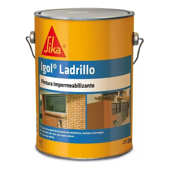 Igol Ladrillo Pintura Impermeabilizante 3 Kg