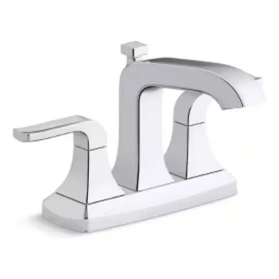 Kohler Llave Grifo 4 PuLG Baño Manijas Cromo Pulido Rubicon