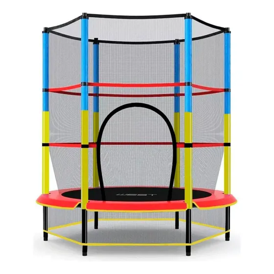 Cama Elástica Niños Puerta Red Protección Reforzada 1,4mts