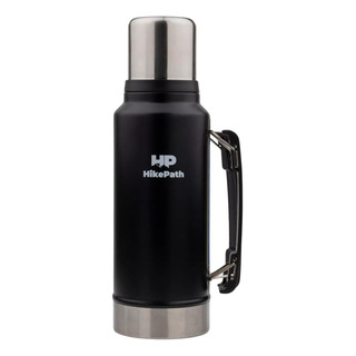 Termo Vaso Botella Para Café De Acero Inoxidable Grande 1 L Color Negro Termo Vaso Botella Para Café De Acero Inoxidable Grande 1 L Color Negro