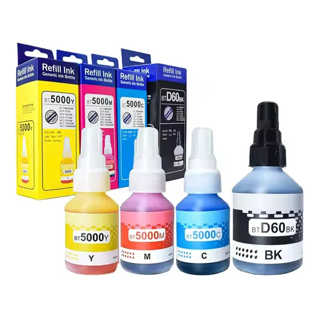 Kit De 4 Tintas Compatible Con Brother Bt60bk Bt5001