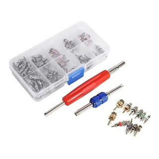 Kit Valvula Pibote Gusano Clima Coche A/c R134a 102pc He039 Kit Valvula Pibote Gusano Clima Coche A/c R134a 102pc He039