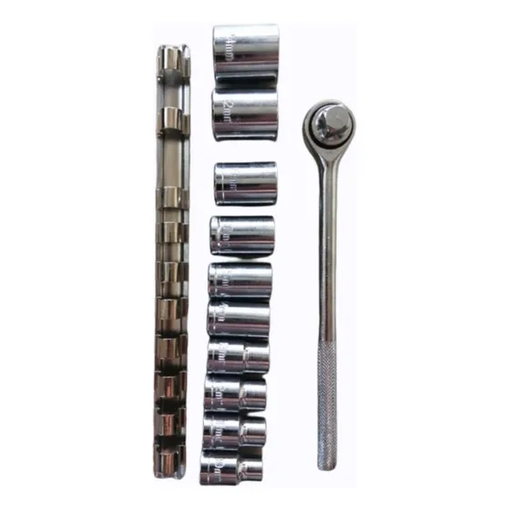 Juego Ratchet 1/2 Milimétricos, 12 Piezas Chrome Vanadium