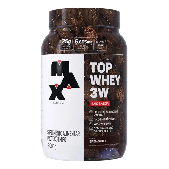 Top Whey 3w + Performance 900g - Max Titanium