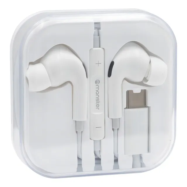 Audif. Monster Alambrico M/libres C21wt Type-c Blanco