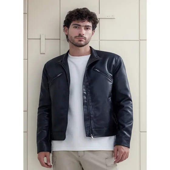 Chaqueta Hombre Seven Pu Negro Viscosa 45080432-10
