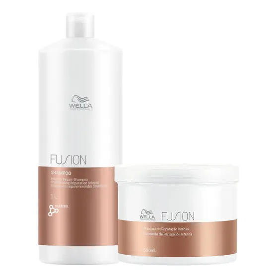 Kit Wella Fusion - Shampoo 1l + Máscara 500ml