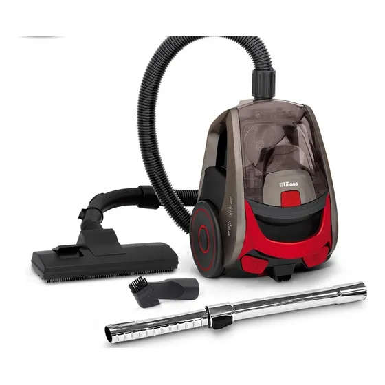Aspiradora Liliana 18lts Wet And Dry La495 Negro Con Rojo