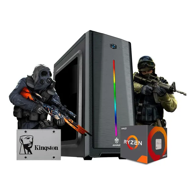 AMD PC Gamer Megatumii Speed Amd Ryzen R3 3200 g 8 GB SSD 240 GB