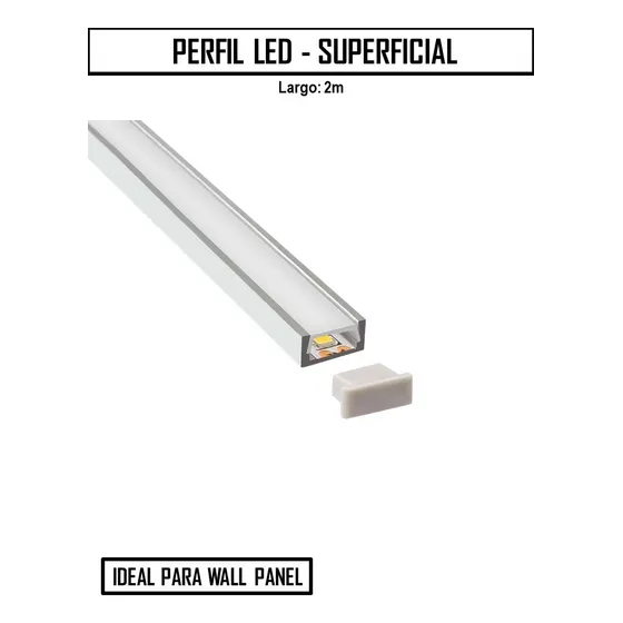 Perfil Led - Superficial Wall Panel (2m)