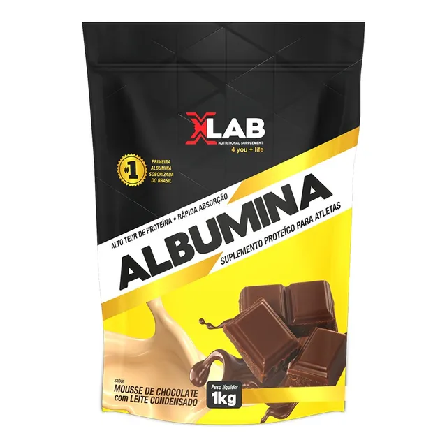 Albumina - 1kg Xlab Vários Sabores 100% Original - Gourmet 