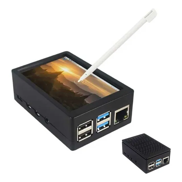 Case Raspberry Pi4  + Pantalla Raspberry Touch 3,5 