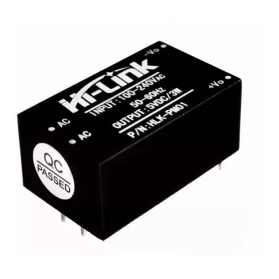 Mini Fonte Hlk-pm01 100-240vac Para 5vdc 0.6a 3w Arduino