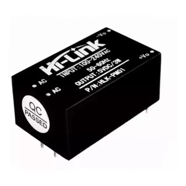 Mini Fonte Hlk-pm01 100-240vac Para 5vdc 0.6a 3w Arduino